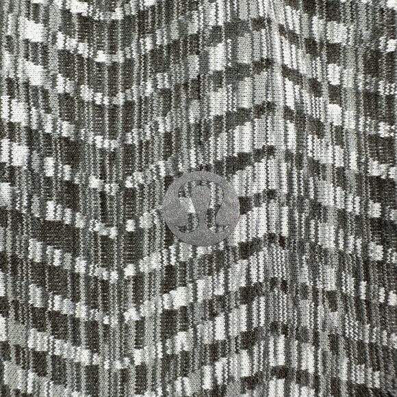 Lululemon Leggings Womens 4 Wunder Under Crop Luon Arrow Jacquard Olive Grey Gym - Picture 5 of 10